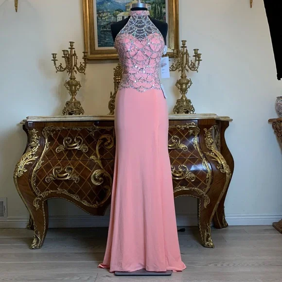 Meier collection formal beaded evening prom dress